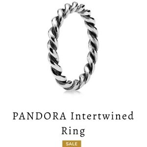 Pandora Twisted Silver Ring FIRM
